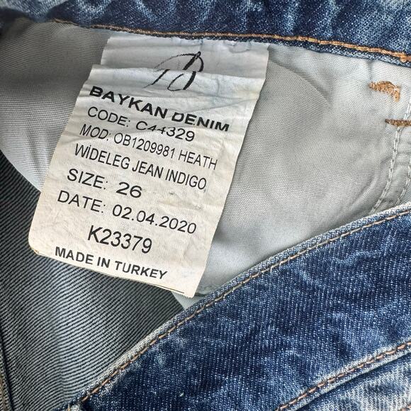 Free People We The Free Heath Wide Leg Jeans in Indigo - Picture 9 of 9